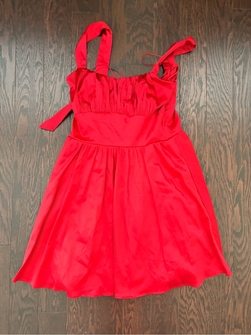 Francesca's Collections Red Sleeveless A-Line Dress